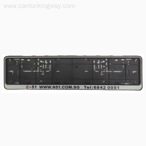 Customed plastic car license plate frame